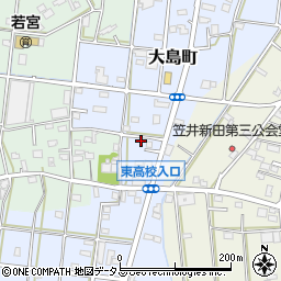 静岡県浜松市中央区大島町601周辺の地図