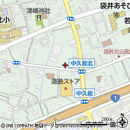 静岡県袋井市久能1393-3周辺の地図