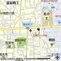 彩花苑富松店周辺の地図