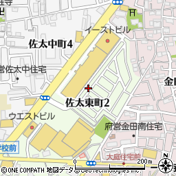 大阪府守口市佐太東町2丁目11-18周辺の地図