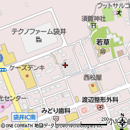 静岡県袋井市堀越733周辺の地図