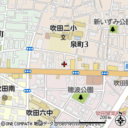 ハナテン江坂店周辺の地図