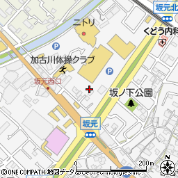 兵庫県加古川市野口町坂元108周辺の地図