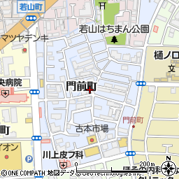 兵庫県西宮市門前町10-37周辺の地図