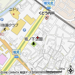 兵庫県加古川市野口町坂元周辺の地図