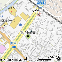 兵庫県加古川市野口町（坂元）周辺の地図
