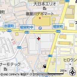 大阪府寝屋川市昭栄町周辺の地図