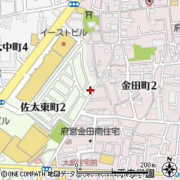 大阪府守口市佐太東町2丁目22-4周辺の地図