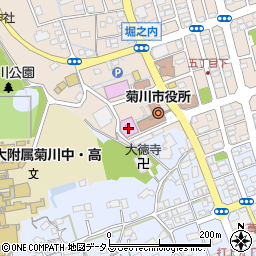 菊川市立図書館　菊川文庫周辺の地図