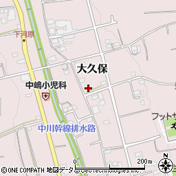 静岡県磐田市大久保892周辺の地図