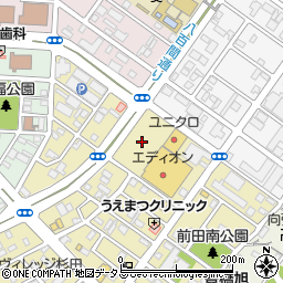 ユニクロ豊橋前田南店駐車場周辺の地図