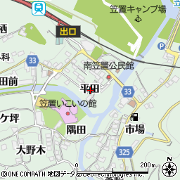 京都府相楽郡笠置町笠置平田周辺の地図