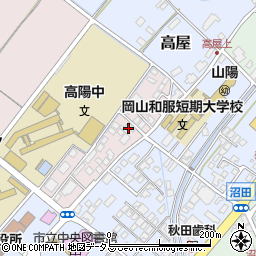 岡山県赤磐市上市96周辺の地図