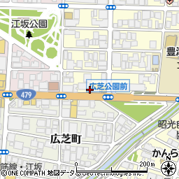山泉江坂ビル周辺の地図