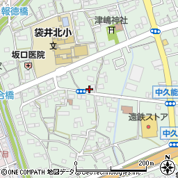 静岡県袋井市久能1422-1周辺の地図