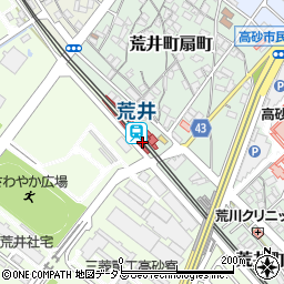 荒井駅周辺の地図