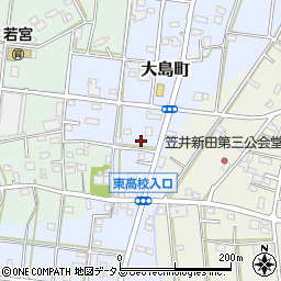 静岡県浜松市中央区大島町605周辺の地図