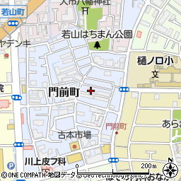 兵庫県西宮市門前町13-21周辺の地図