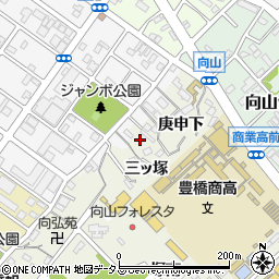 愛知県豊橋市向山町三ッ塚26周辺の地図