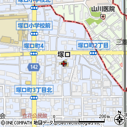 尼崎市立　塚口幼稚園周辺の地図