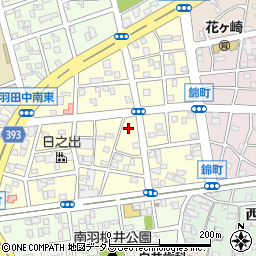 愛知県豊橋市錦町周辺の地図