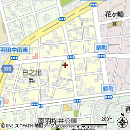 愛知県豊橋市錦町周辺の地図