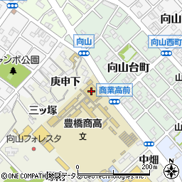 愛知県豊橋市向山町中畑57周辺の地図