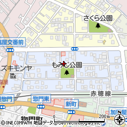 兵庫県赤穂市大町周辺の地図