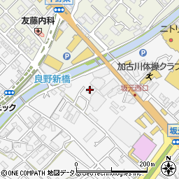 兵庫県加古川市野口町坂元76周辺の地図