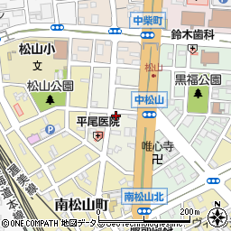 愛知県豊橋市中松山町周辺の地図