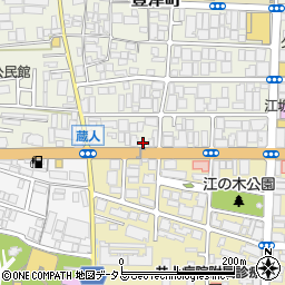 鰻の成瀬 江坂店周辺の地図