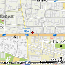 リパーク吹田豊津町第３駐車場周辺の地図