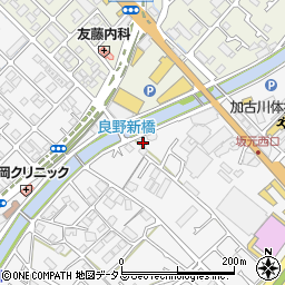 兵庫県加古川市野口町坂元87周辺の地図
