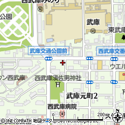 パティオ武庫元町周辺の地図