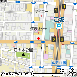 北おおさか信用金庫江坂駅前支店周辺の地図