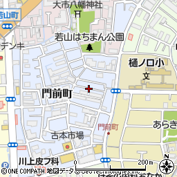 兵庫県西宮市門前町13周辺の地図