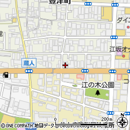 公益社江坂会館周辺の地図