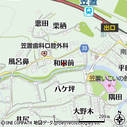 京都府笠置町（相楽郡）笠置（和田前）周辺の地図