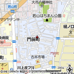 兵庫県西宮市門前町10-33周辺の地図