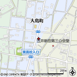 静岡県浜松市中央区大島町416周辺の地図