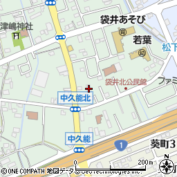 静岡県袋井市久能1364周辺の地図