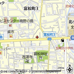 兵庫県尼崎市富松町3丁目10-25周辺の地図