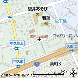 袋井北公民館周辺の地図