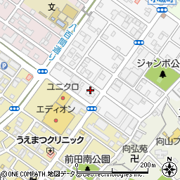 日本経済新聞　豊橋専売所周辺の地図