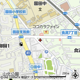 セブンイレブン尼崎食満７丁目店周辺の地図