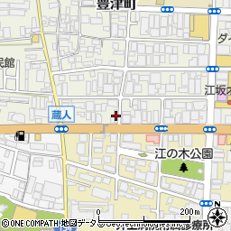 江坂タガミビル周辺の地図