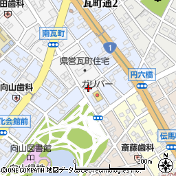 愛知県豊橋市南瓦町30周辺の地図