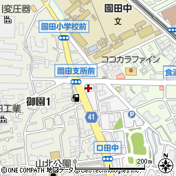 ＪＡ兵庫六甲園田周辺の地図