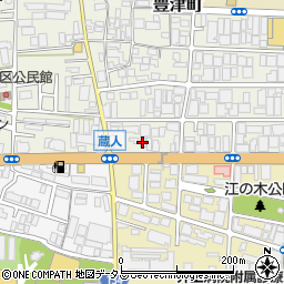 餃子の王将江坂店周辺の地図