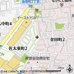 大阪府守口市佐太東町2丁目22-13周辺の地図